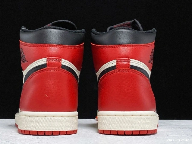 Rep Toe Jordan 555088-610 High Air 1 Retro OG Bred 0823